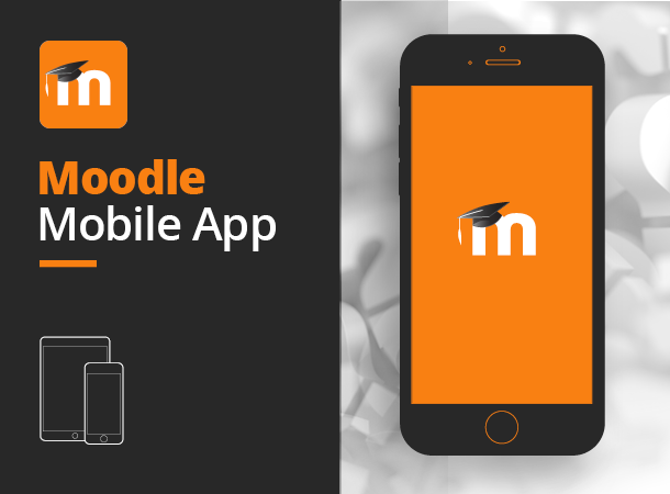 Image do aplicativo moodle mobile, clique aqui para acessar o tutorial de instalação e configuração